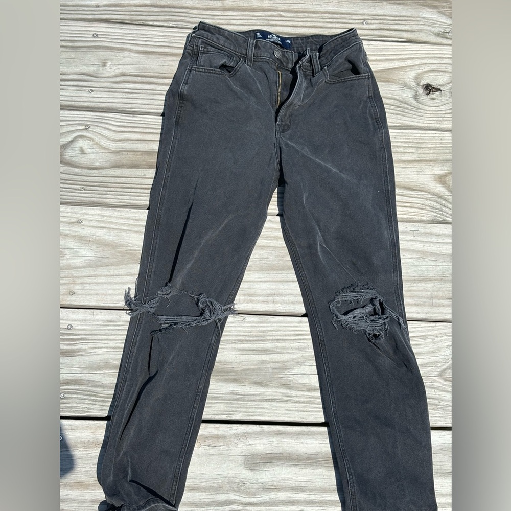 HOLLISTER Black Ripped Jeans Size 26 Regular
